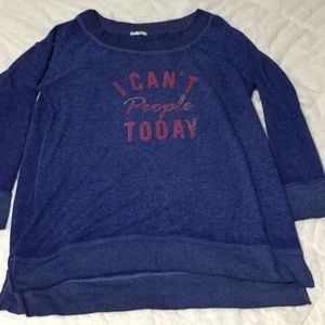 Blue Maurices sweatshirt